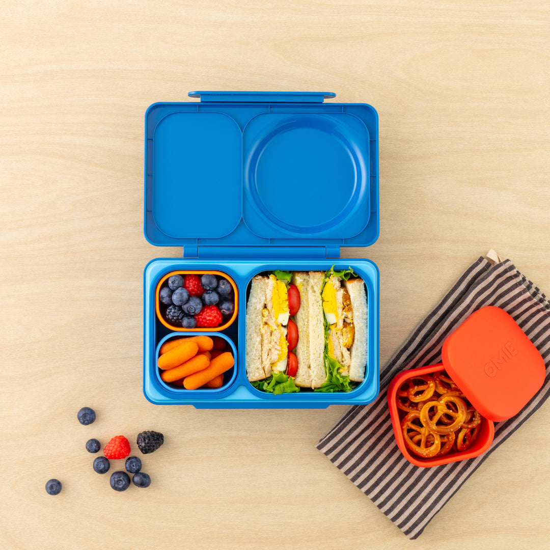 Blue/Orange OmieBox UP Dip Containers