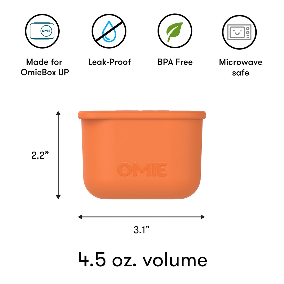 Blue/Orange OmieBox UP Dip Containers