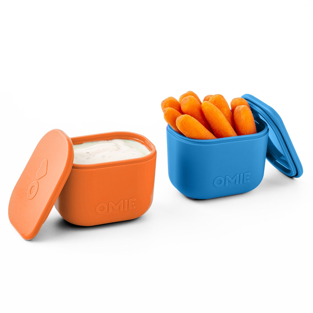 Blue/Orange OmieBox UP Dip Containers