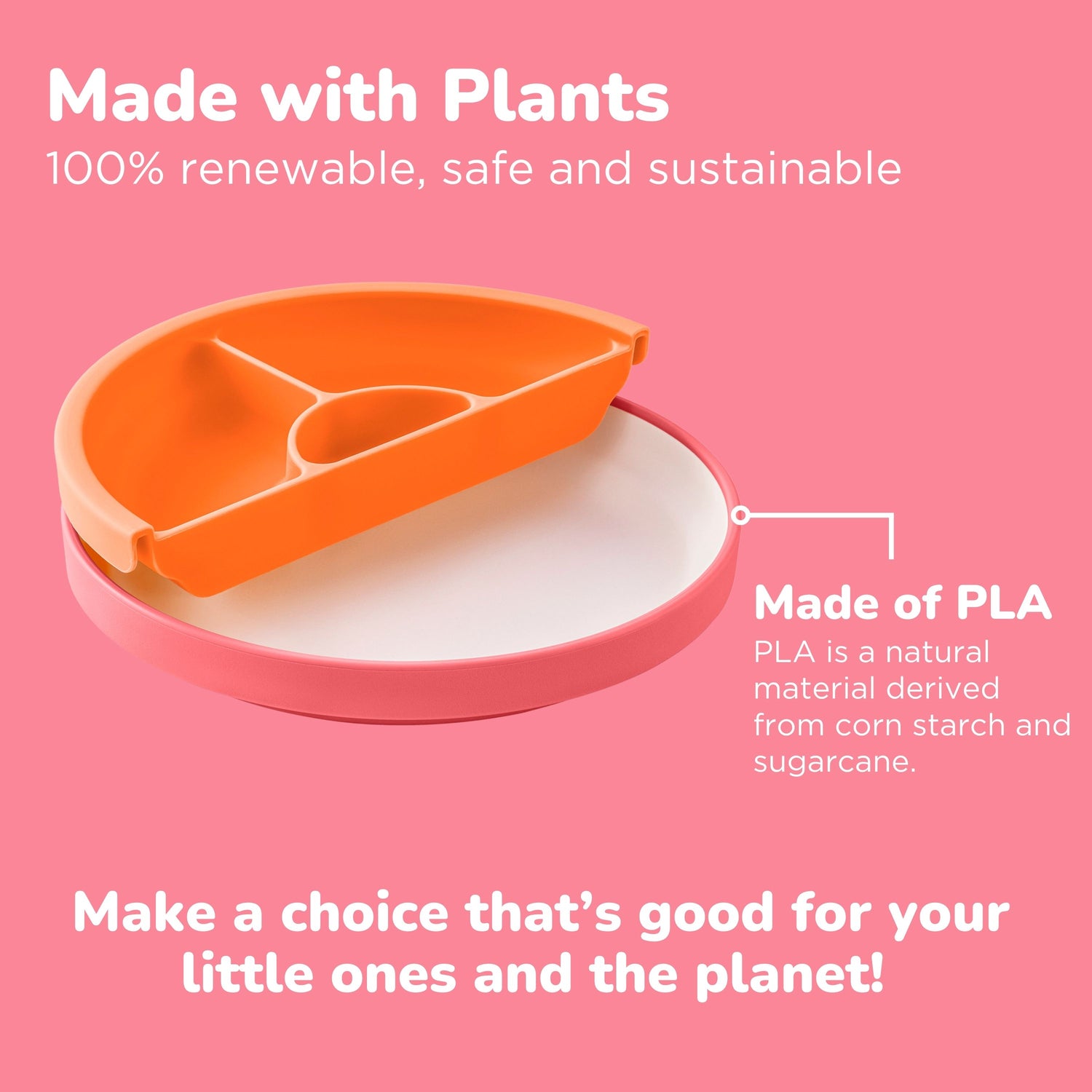 Pink OMIE Easy Scoop Plate