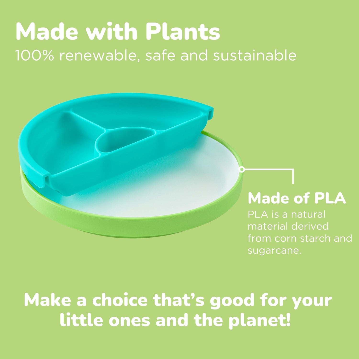 Green OMIE Easy Scoop Plate